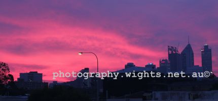 Firery Perth Sunset